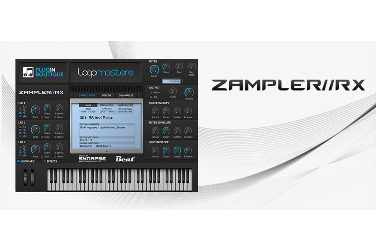 無料のサンプルワークステーション ZAMPLER // RX を手に入れて、未知のサウンドと出逢おう！