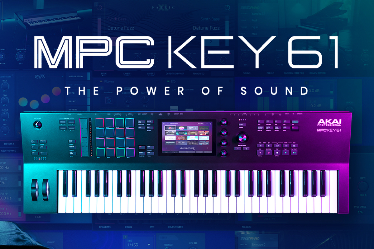 AKAI MPC Key 61 新発売！MPCとバーチャルインストゥルメントを搭載したスタンドアロンシンセ！