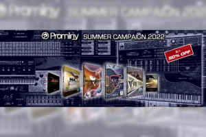 【8/31迄】Prominy サマーキャンペーン開催中！ハードからメロウまで。ギター/ベース/エレピ音源が最大50%OFF！