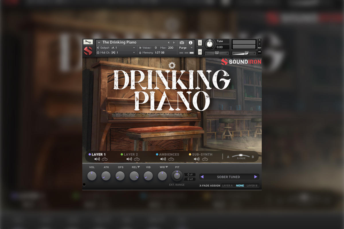 【9/12迄】SOUNDIRON THE DRINKING PIANO 2.0は酒場のくたびれたピアノ音源。期間限定25%OFF！