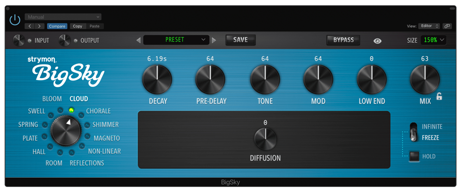 BigSky strymon limited black ver.リバーブ strymon | BigSky MX | リバーブ・エフェクター | 製品情報
